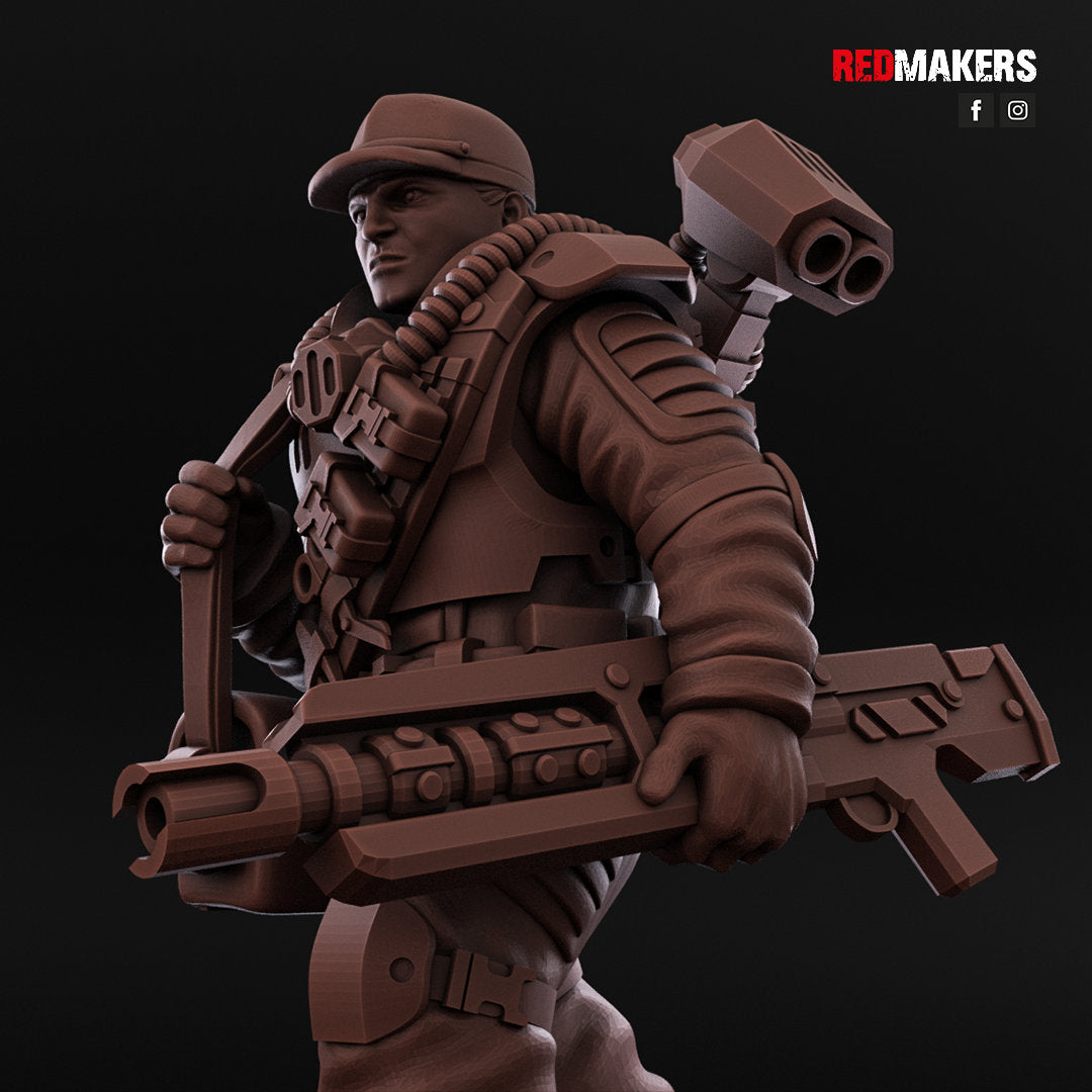 Red Makers - Airborne Division Officer and Command Squad (Custom Order)