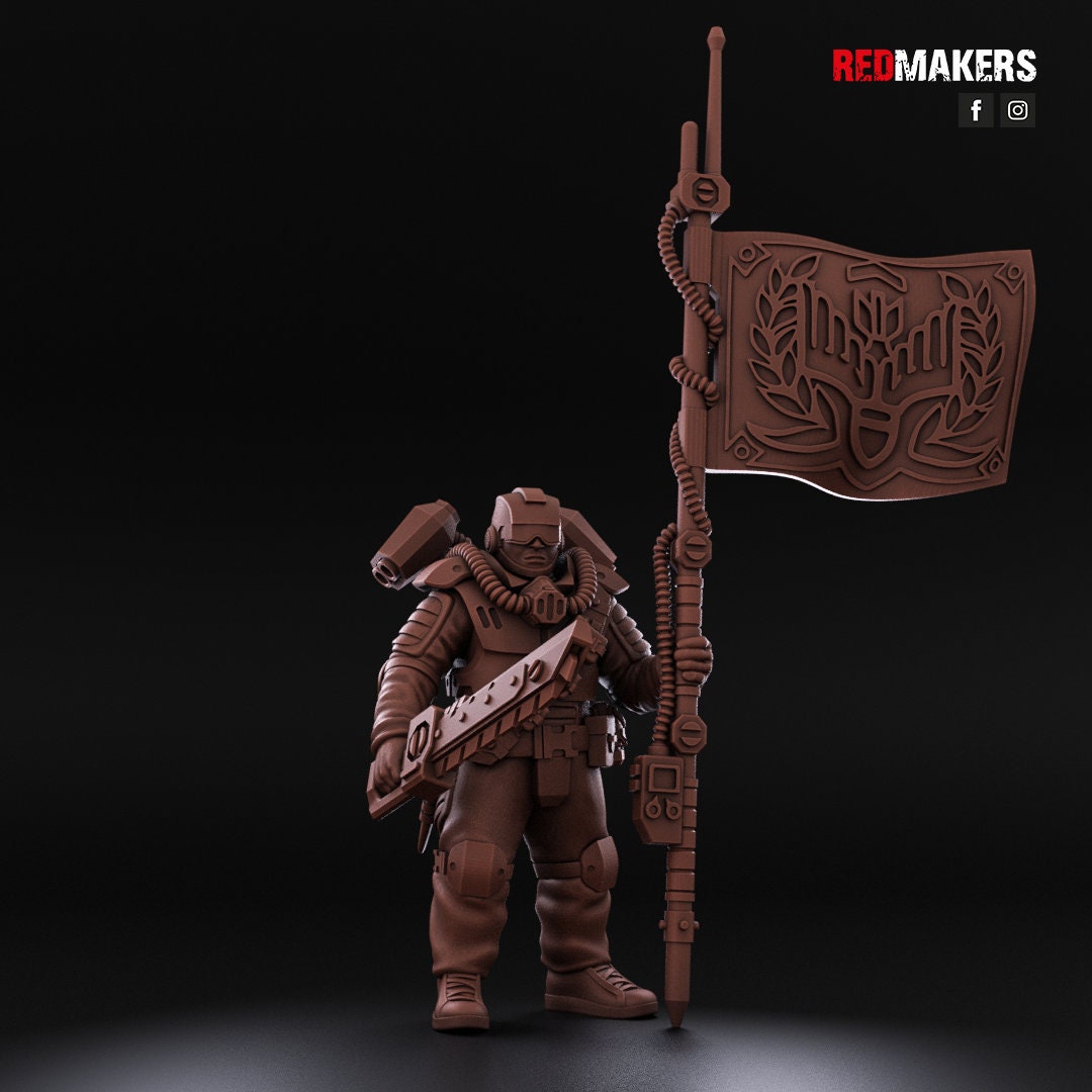 Red Makers Airborne Division Officer and Command Squad (Custom Order) - product image 3 of 10