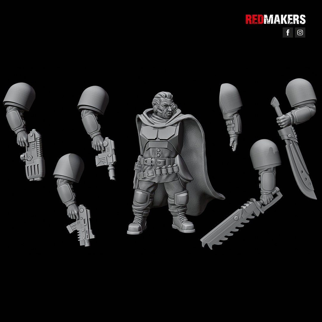 Red Makers Alpha Troops Officer and Command Squad (Custom Order) - product image 3 of 8