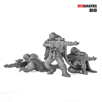 Red Makers Alpha Troops Snipers x3 (Custom Order) - product image 3 of 6