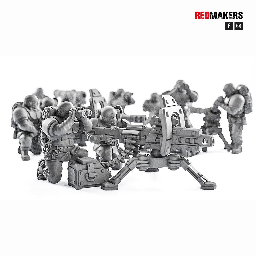 Red Makers Alpha Troops Heavy Support Teams x3 (Custom Order) - product image 1 of 7
