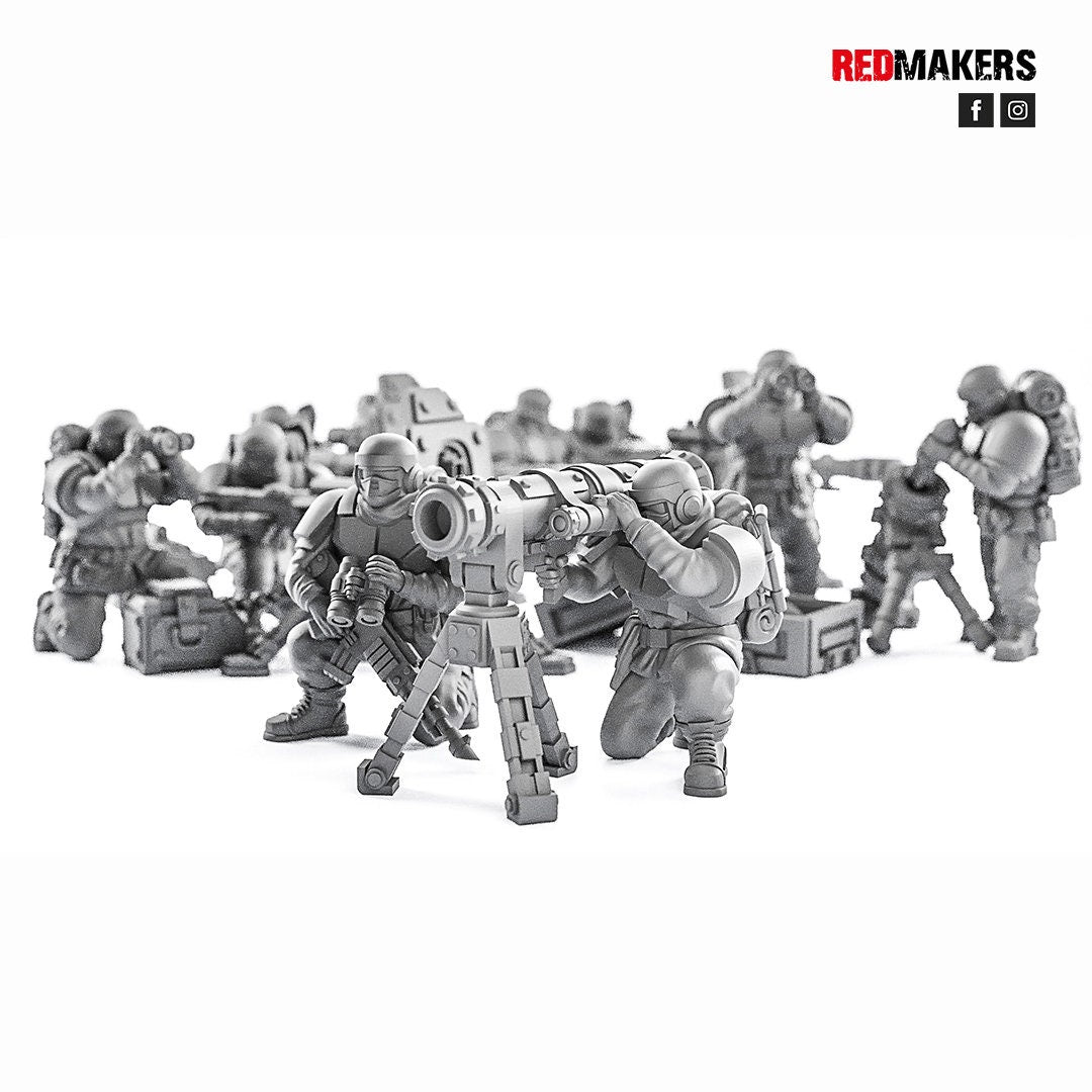 Red Makers Alpha Troops Heavy Support Teams x3 (Custom Order) - product image 2 of 7