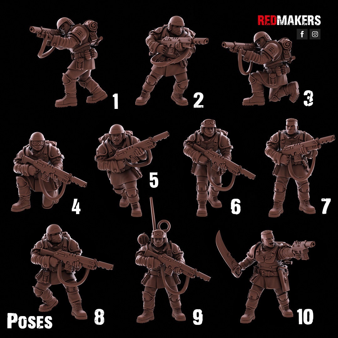 Red Makers Shock Troops Squad x10 (Custom Order) - product image 6 of 10