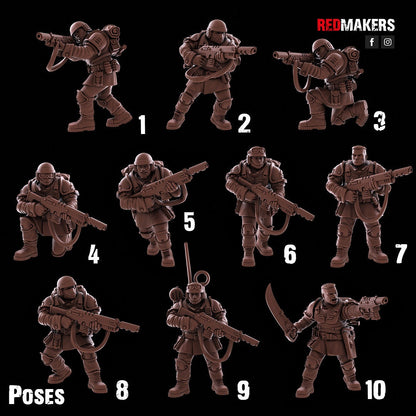 Red Makers Shock Troops Squad x10 (Custom Order) - product image 6 of 10