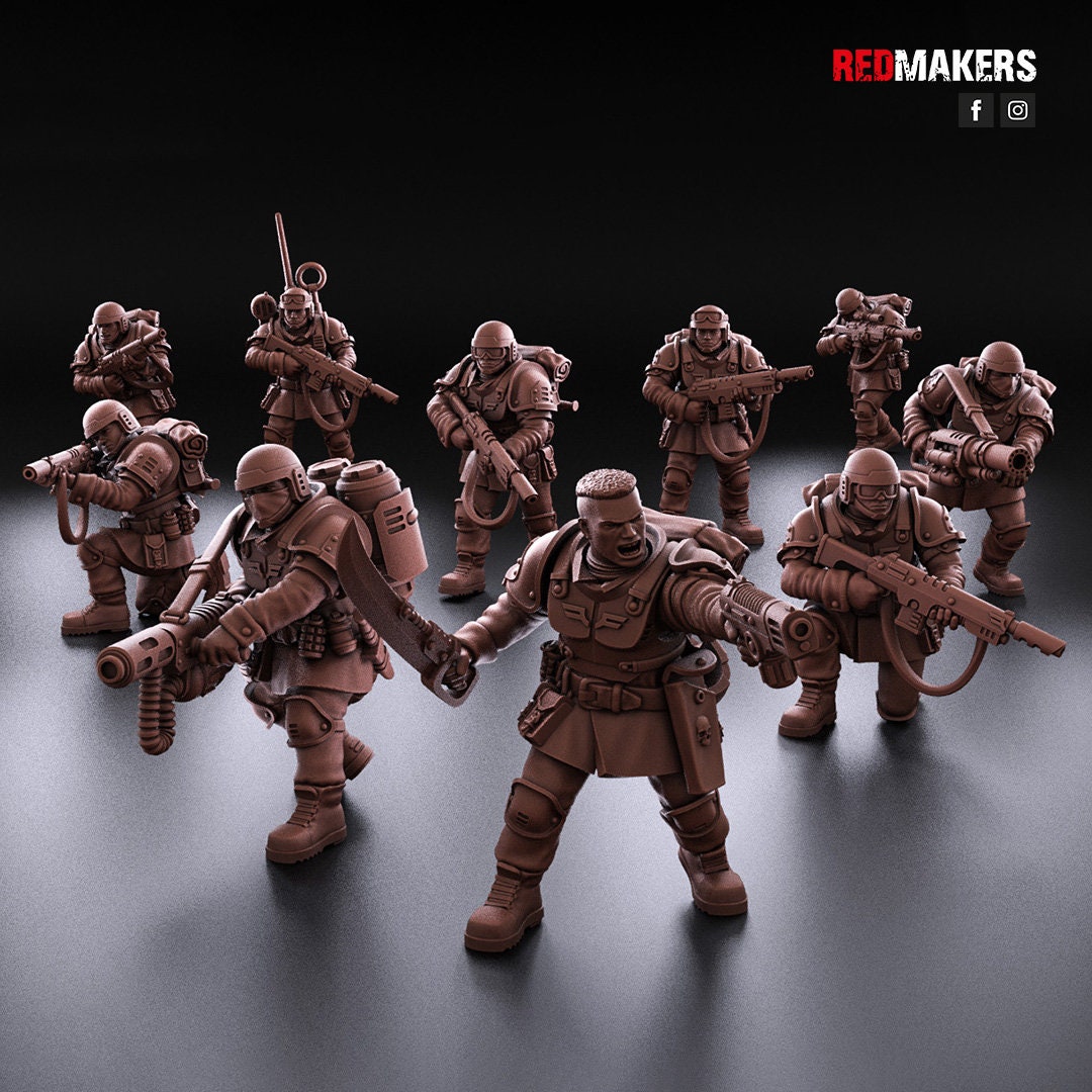 Red Makers Shock Troops Squad x10 (Custom Order) - product image 1 of 10