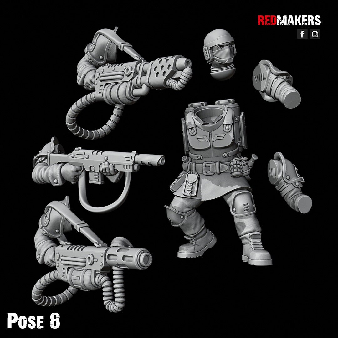 Red Makers Shock Troops Squad x10 (Custom Order) - product image 10 of 10