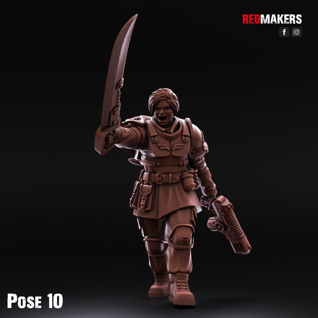 Red Makers Shock Troops Female Squad x10 (Custom Order) - product image 7 of 9