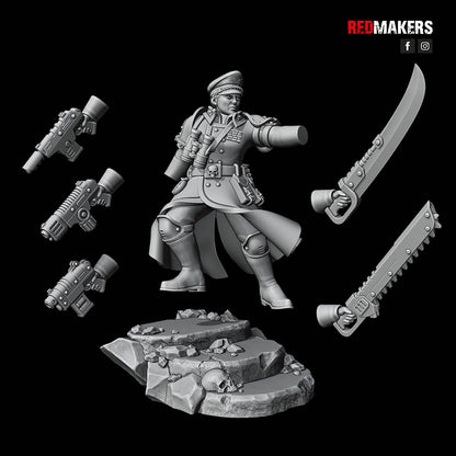 Red Makers Shock Troops Female Officer and Command Squad (Custom Order) - product image 3 of 10