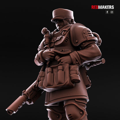 Red Makers Shock Troops Female Officer and Command Squad (Custom Order) - product image 4 of 10