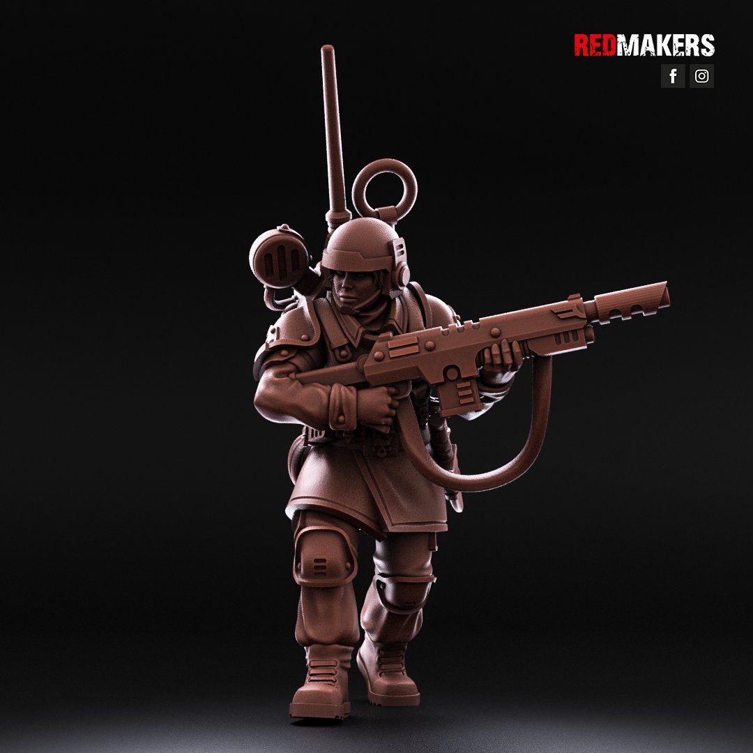 Red Makers Shock Troops Female Officer and Command Squad (Custom Order) - product image 10 of 10