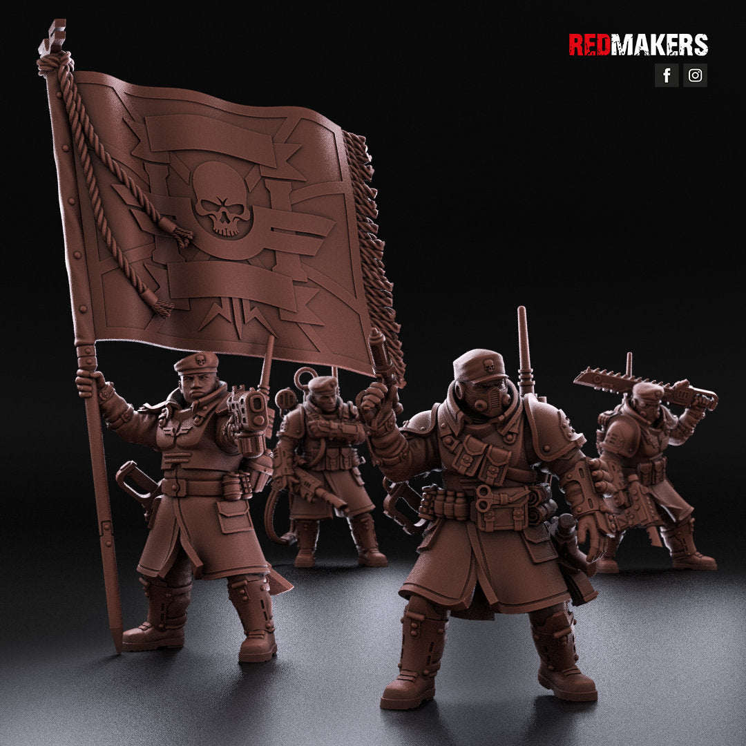 Red Makers Shock Troops Elite Command Squad x4 (Custom Order) - product image 5 of 10