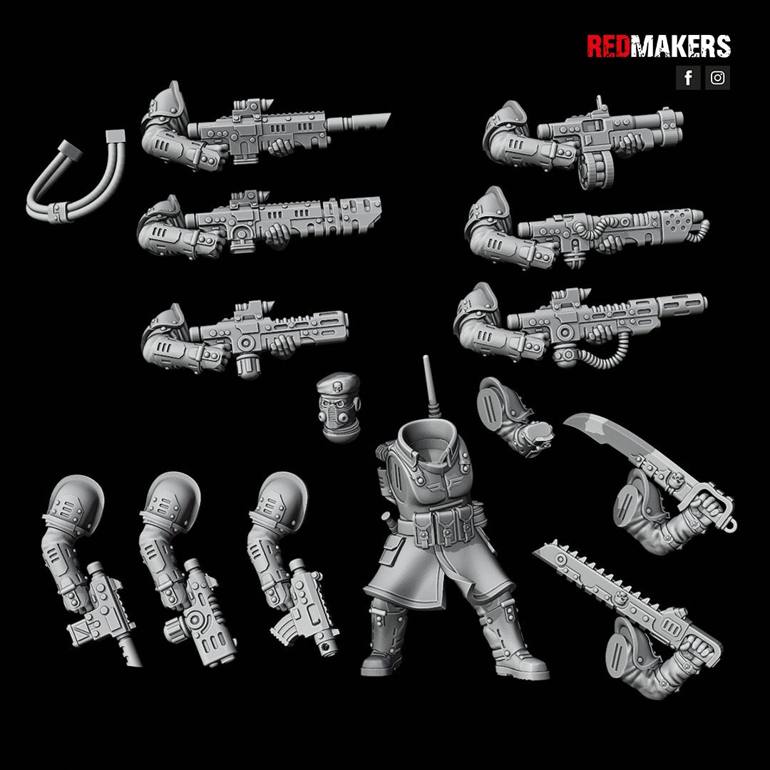 Red Makers Shock Troops Elite Command Squad x4 (Custom Order) - product image 7 of 10