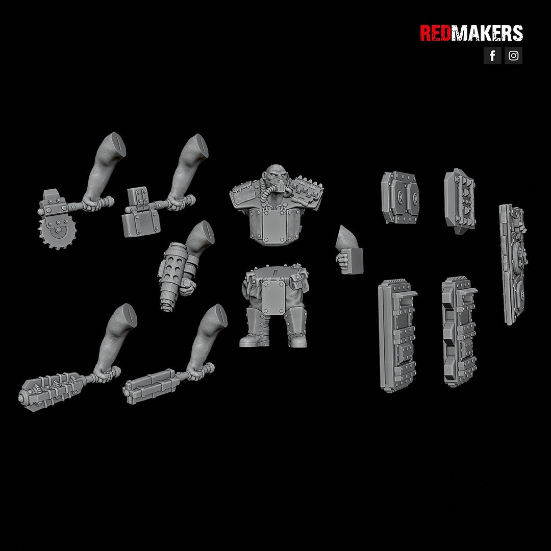 Red Makers Armoured Abhuman Giant Squad V1 x5 (Custom Order) - product image 2 of 6