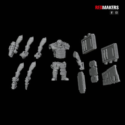Red Makers Armoured Abhuman Giant Squad V1 x5 (Custom Order) - product image 5 of 6