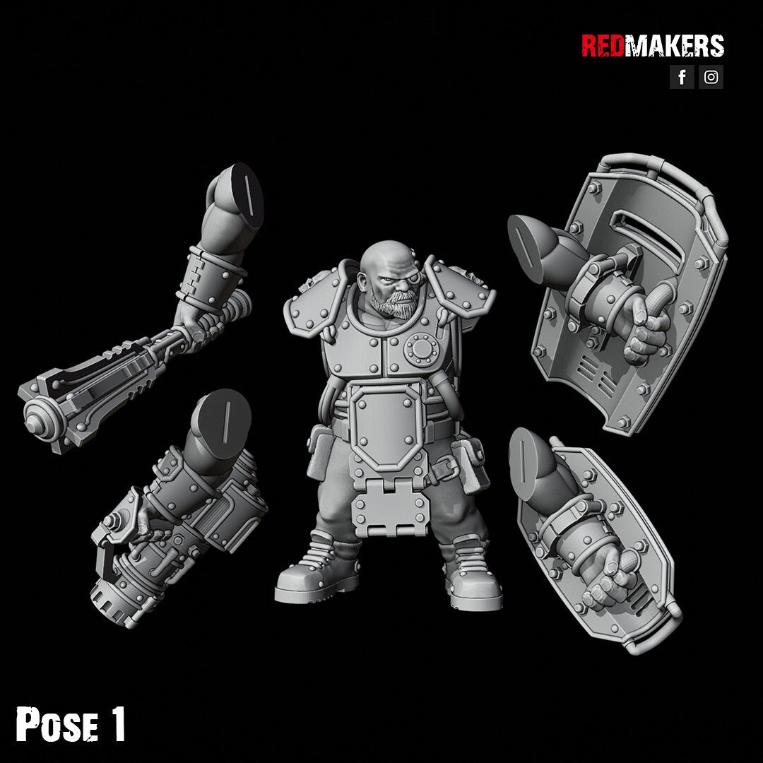 Red Makers - Armoured Abhuman Giant Squad V2 x5 (Custom Order)