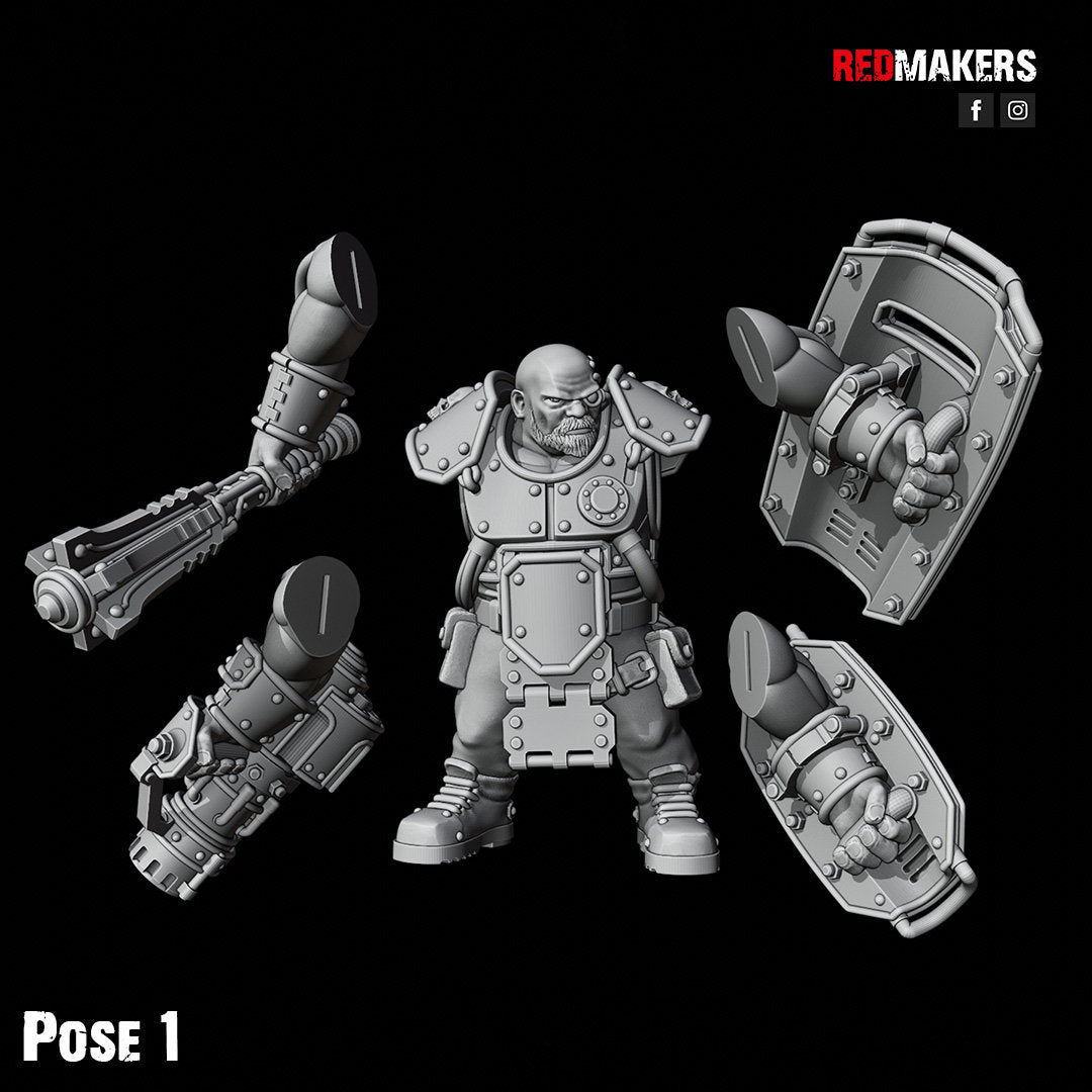 Red Makers Armoured Abhuman Giant Squad V2 x5 (Custom Order) - product image 2 of 6
