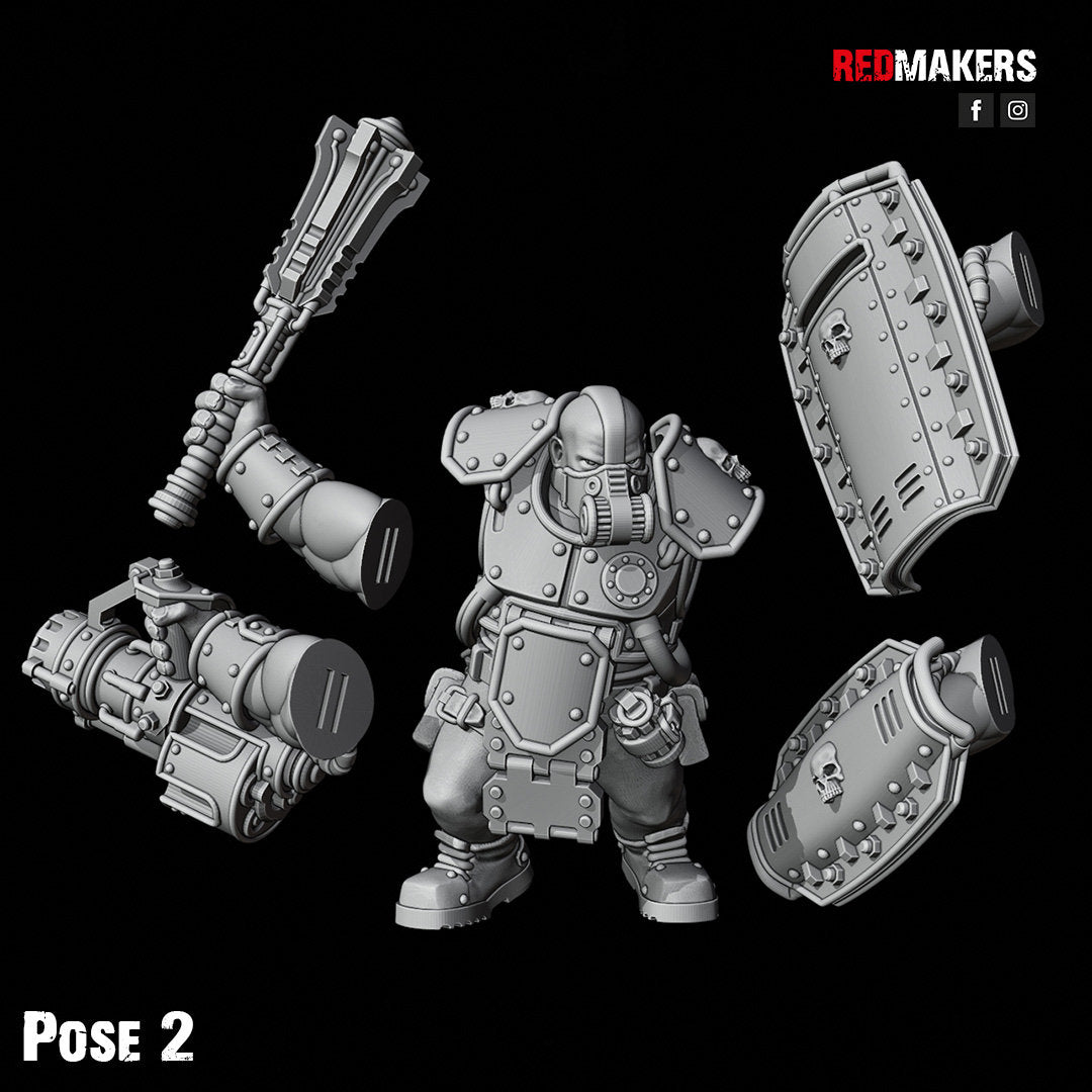 Red Makers - Armoured Abhuman Giant Squad V2 x5 (Custom Order)