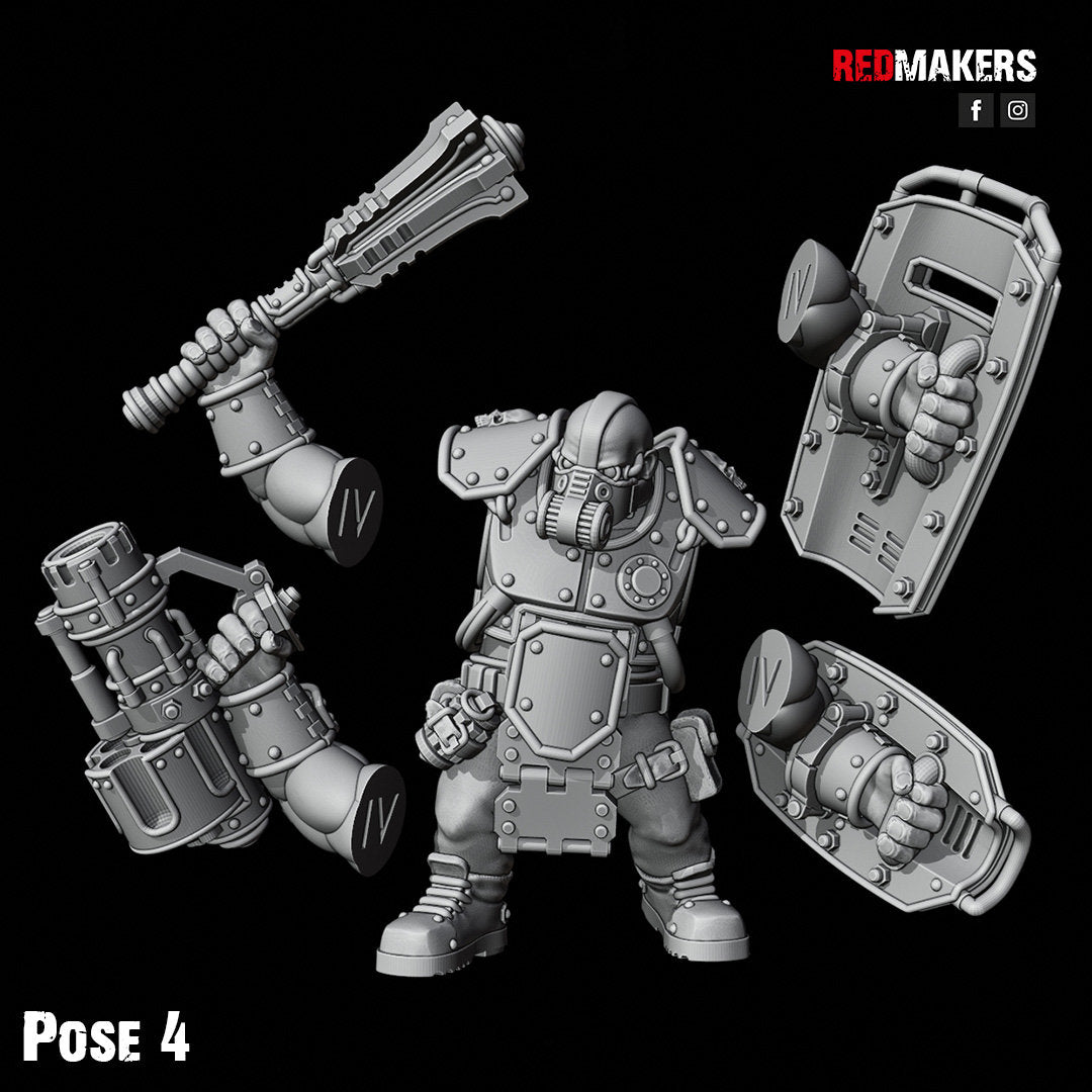 Red Makers - Armoured Abhuman Giant Squad V2 x5 (Custom Order)