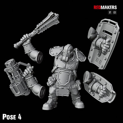 Red Makers Armoured Abhuman Giant Squad V2 x5 (Custom Order) - product image 4 of 6