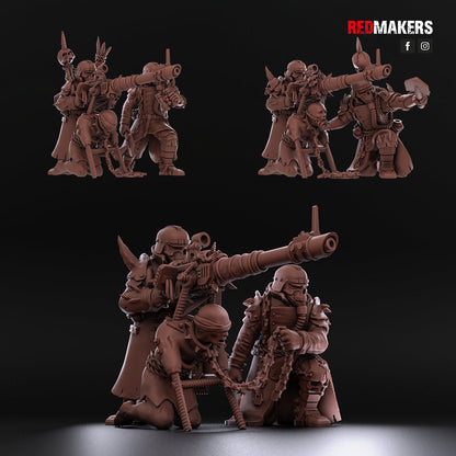 Red Makers Renegade Death Squad Heavy Weapon Teams x3 - Heretics (Custom Order) - product image 7 of 10