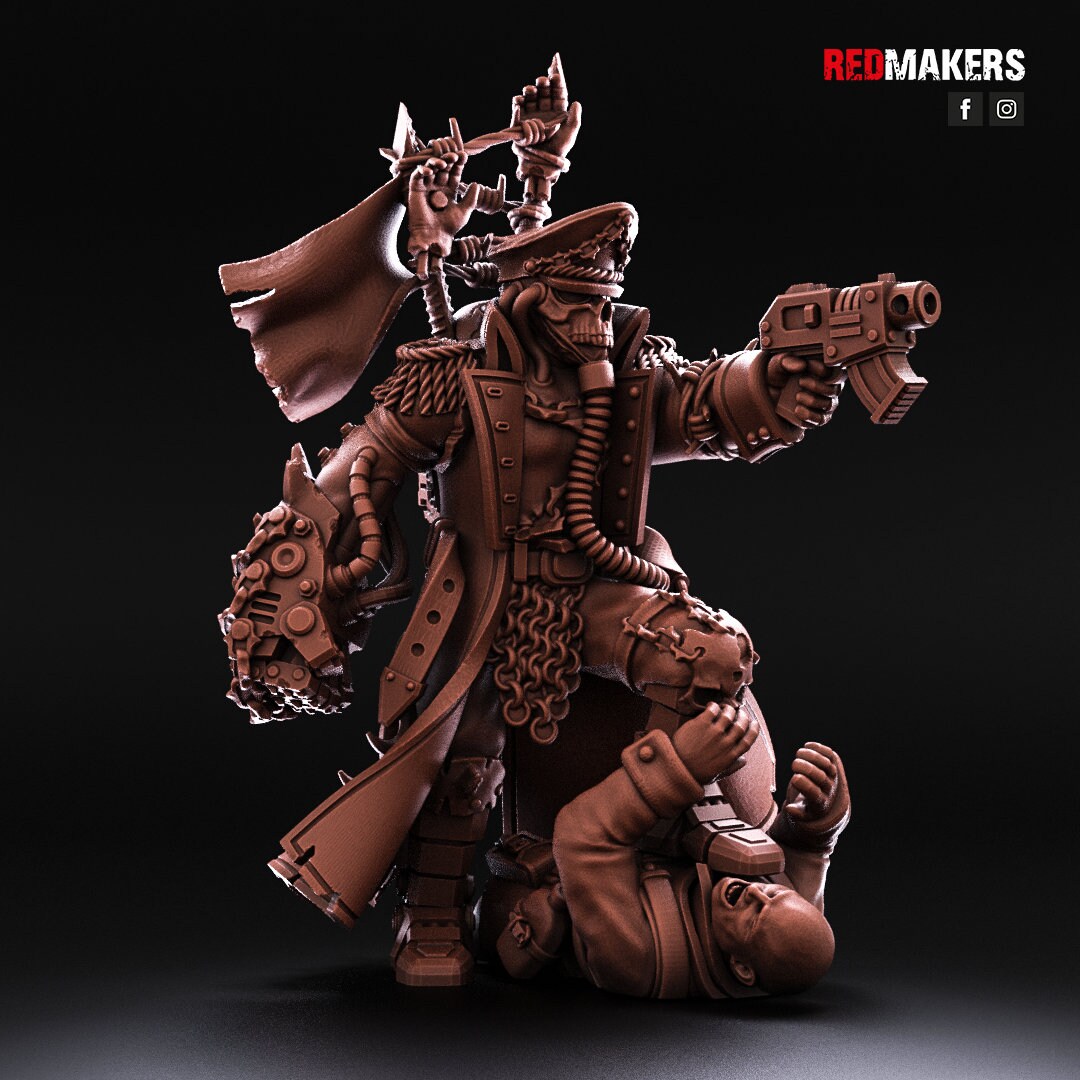 Red Makers Renegade Death Squad Commissar - Heretics (Custom Order) - product image 4 of 5
