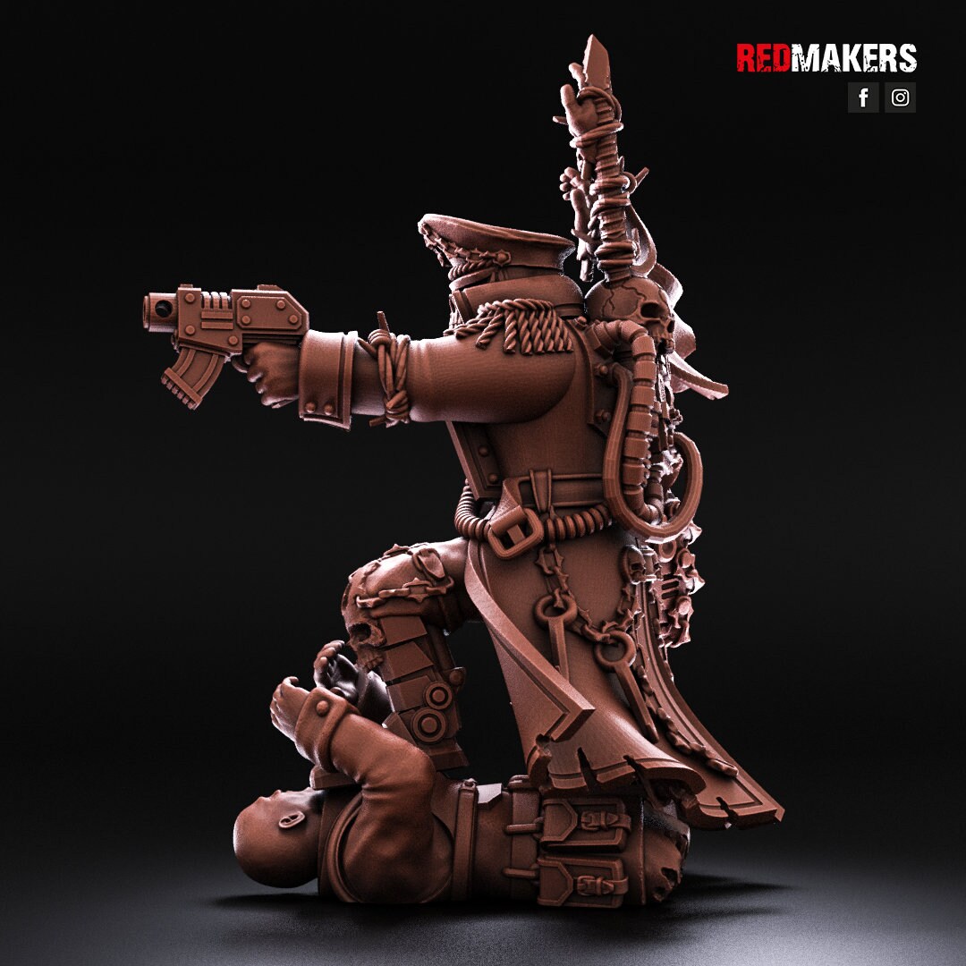 Red Makers Renegade Death Squad Commissar - Heretics (Custom Order) - product image 5 of 5
