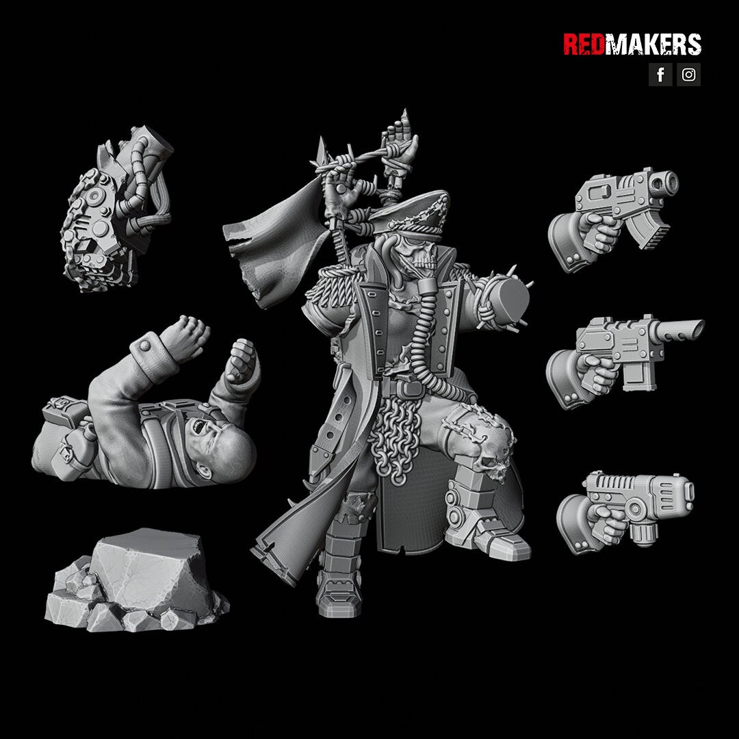 Red Makers Renegade Death Squad Commissar - Heretics (Custom Order) - product image 3 of 5