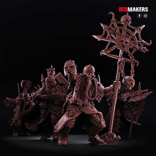 Red Makers Renegade Death Squad Lieutenant and Command Squad - Heretics (Custom Order) - product image 1 of 10