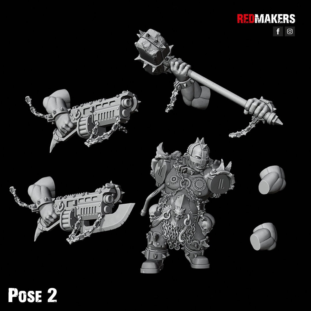Red Makers Renegade Abhuman Giant Squad x5 - Heretics (Custom Order) - product image 1 of 10