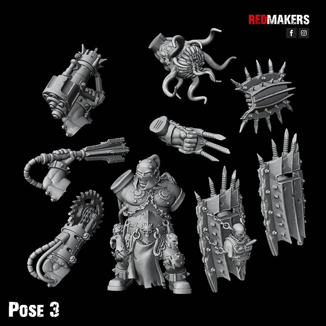 Red Makers Renegade Abhuman Giant Squad x5 - Heretics (Custom Order) - product image 5 of 10