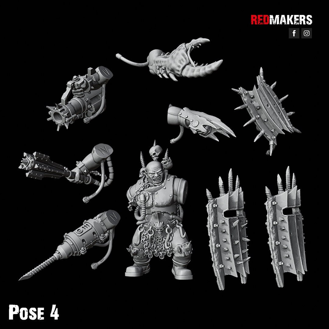 Red Makers Renegade Abhuman Giant Squad x5 - Heretics (Custom Order) - product image 8 of 10