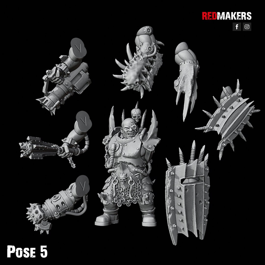 Red Makers Renegade Abhuman Giant Squad x5 - Heretics (Custom Order) - product image 9 of 10