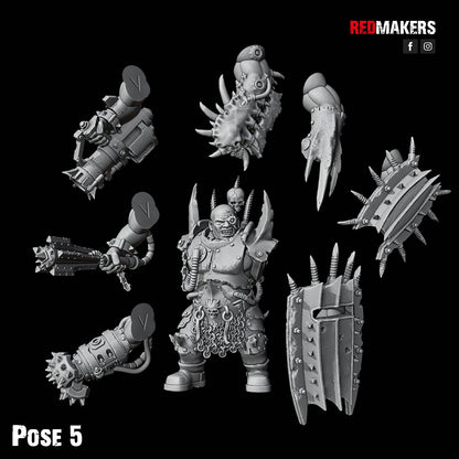 Red Makers Renegade Abhuman Giant Squad x5 - Heretics (Custom Order) - product image 9 of 10