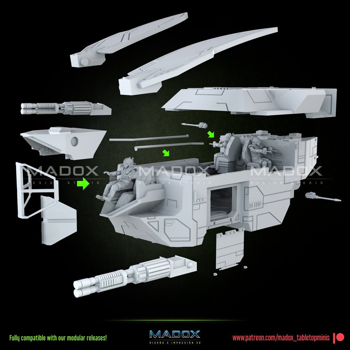 Legion Dark Star Speeder (Custom Order) - product image 2 of 4