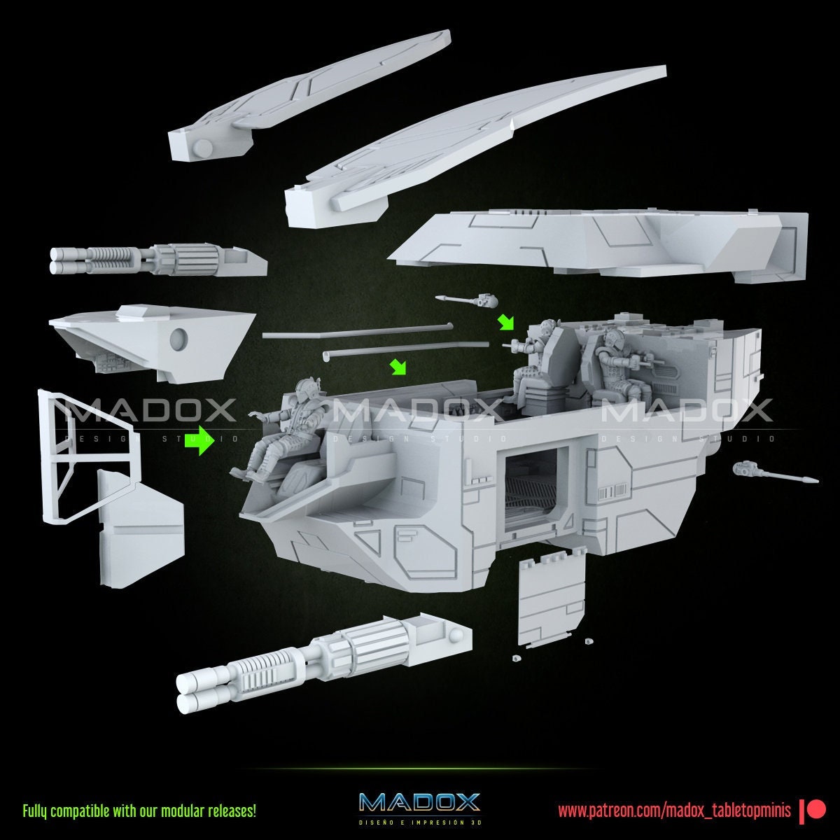 Legion Dark Star Speeder (Custom Order) - product image 2 of 4