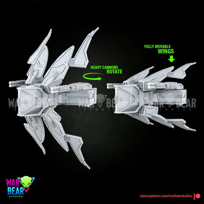 Legion Dark Star Viper Fighter (Custom Order) - product image 3 of 4
