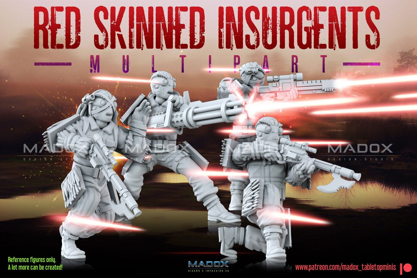 Legion Red Skinned Insurgents (Custom Order) - product image 2 of 5