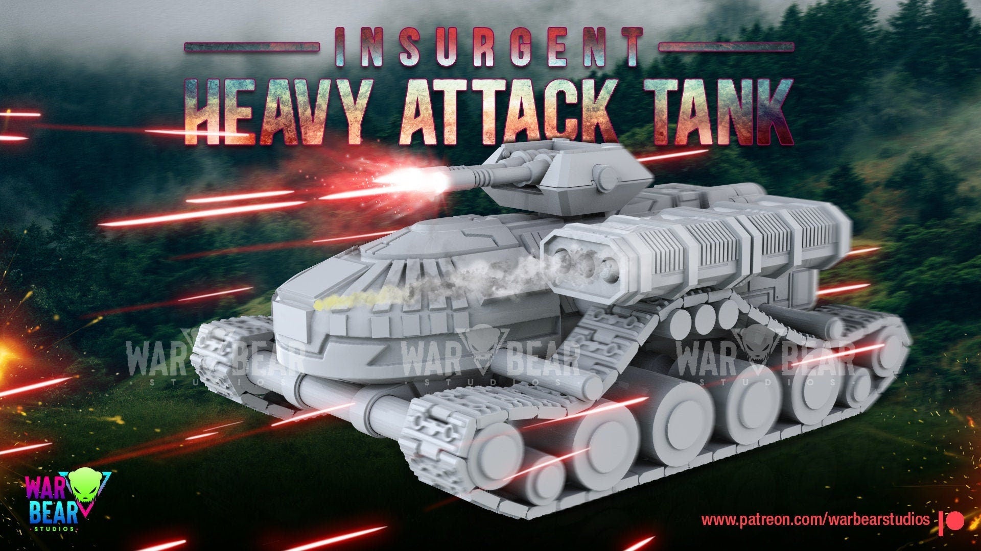 Legion -Insurgent Heavy Attack Tank (Custom Order) - product image 1 of 2