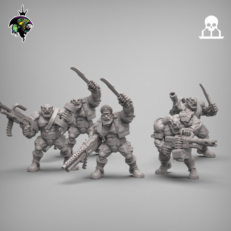 SpaceNam - Space Ogre Squad - Reptilian Overlords (Custom Order)