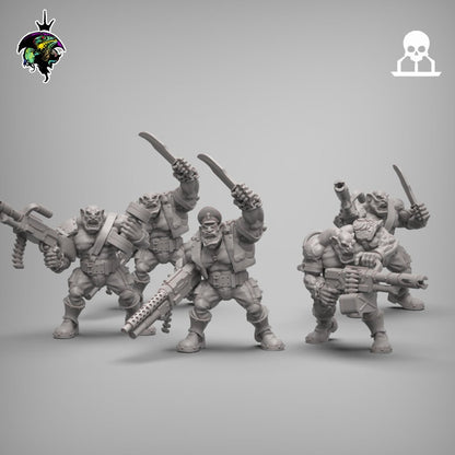 SpaceNam - Space Ogre Squad - Reptilian Overlords (Custom Order)