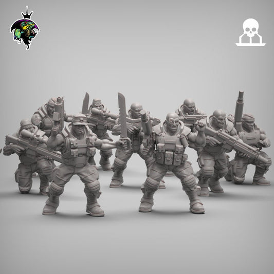 SpaceNam Infantry Squad V2.0 x10 - Reptilian Overlords (Custom Order) - product image 1 of 5