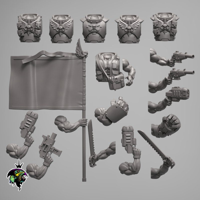 SpaceNam Command Squad Upgrade Set - Reptilian Overlords (Custom Order) - product image