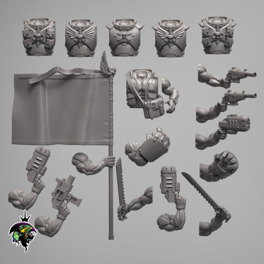 SpaceNam Command Squad Upgrade Set - Reptilian Overlords (Custom Order) - product image