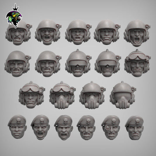 SpaceNam - Variant Heads Set x20 - Reptilian Overlords (Custom Order)