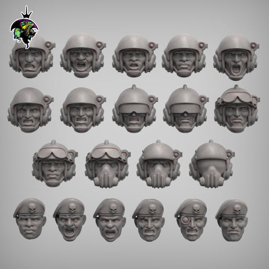 SpaceNam Variant Heads Set x20 - Reptilian Overlords (Custom Order) - product image