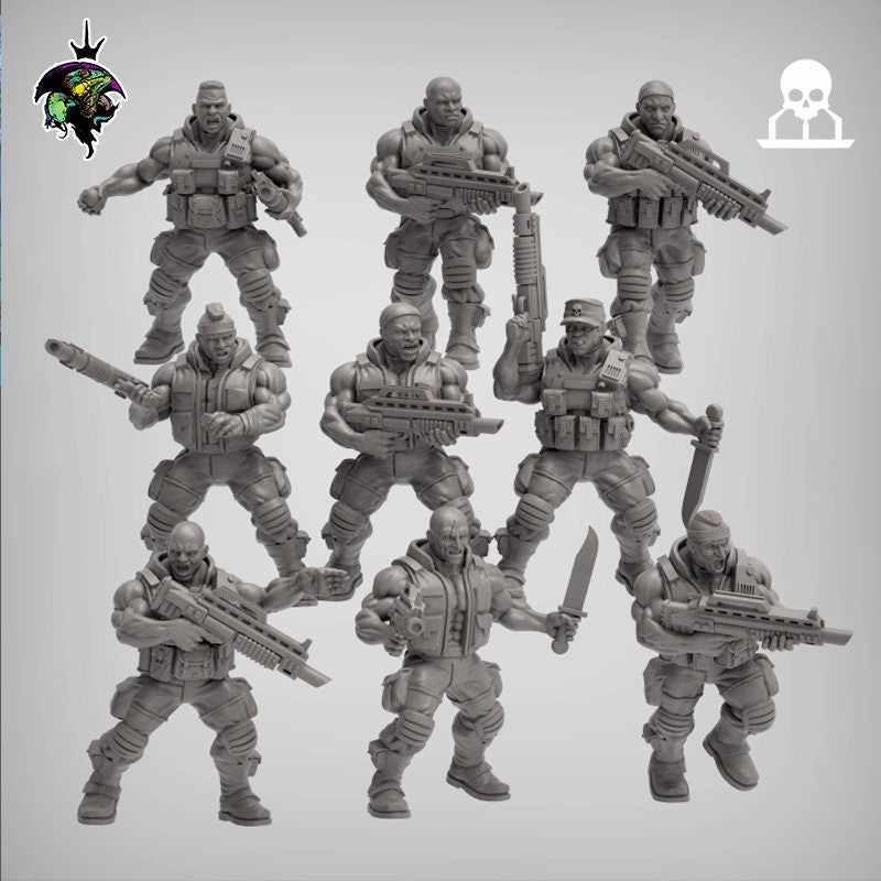 SpaceNam Infantry Squad V1.0 x10 - Reptilian Overlords (Custom Order) - product image 1 of 7