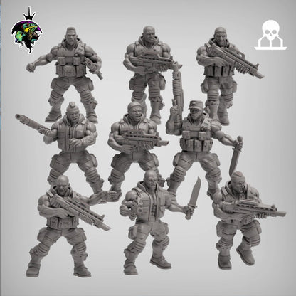 SpaceNam Infantry Squad V1.0 x10 - Reptilian Overlords (Custom Order) - product image 1 of 7