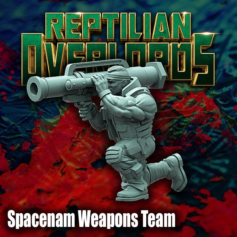 SpaceNam Heavy Weapon Teams x3 - Reptilian Overlords (Custom Order) - product image 2 of 6