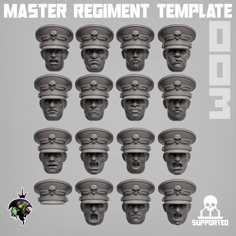 MRT Heads Set 003 - Reptilian Overlords (Custom Order) - product image