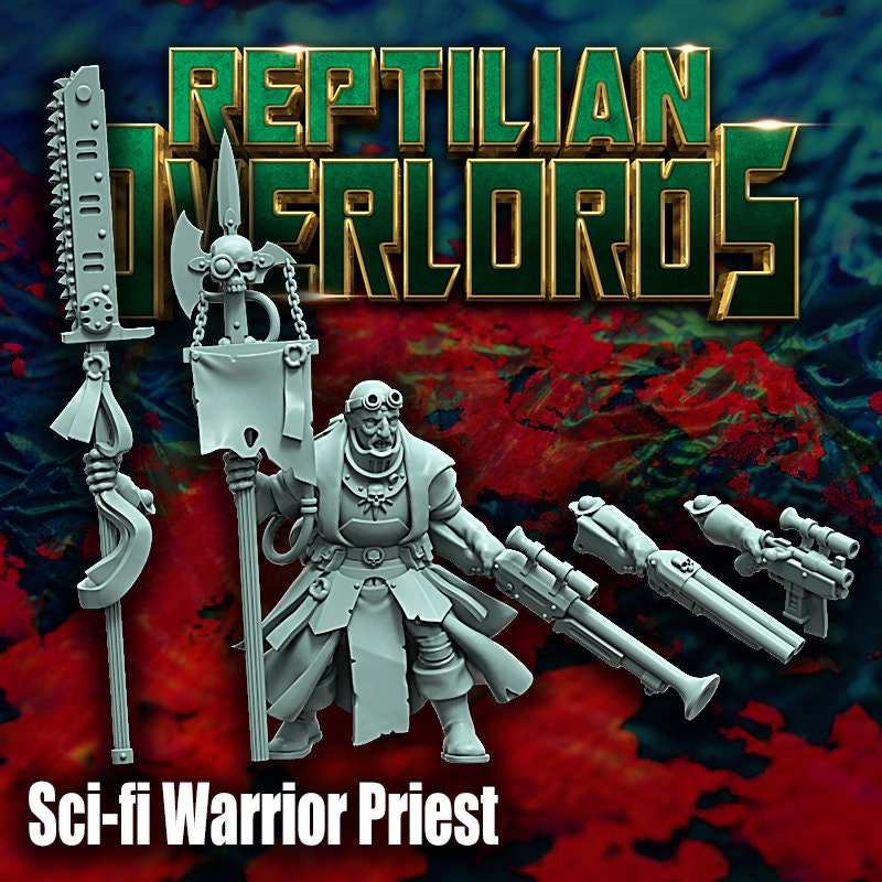 Sci-Fi Warrior Priest - Reptilian Overlords (Custom Order) - product image 3 of 3